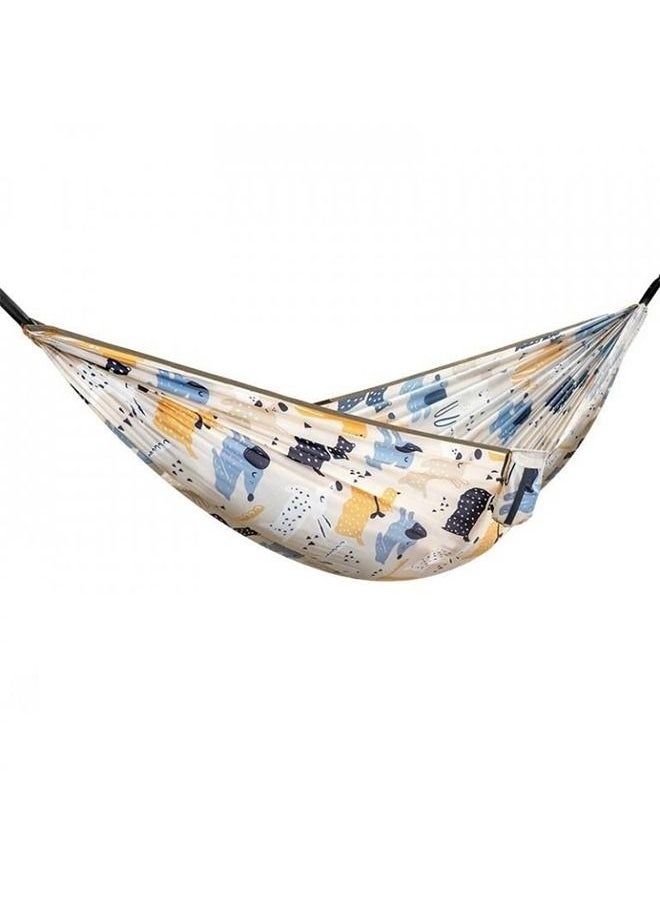 DC-C03 Leaf Print Hammock (Single) | Relaxing Comfort | Durable & Stylish Fabric | Easy Setup | Leaf Design