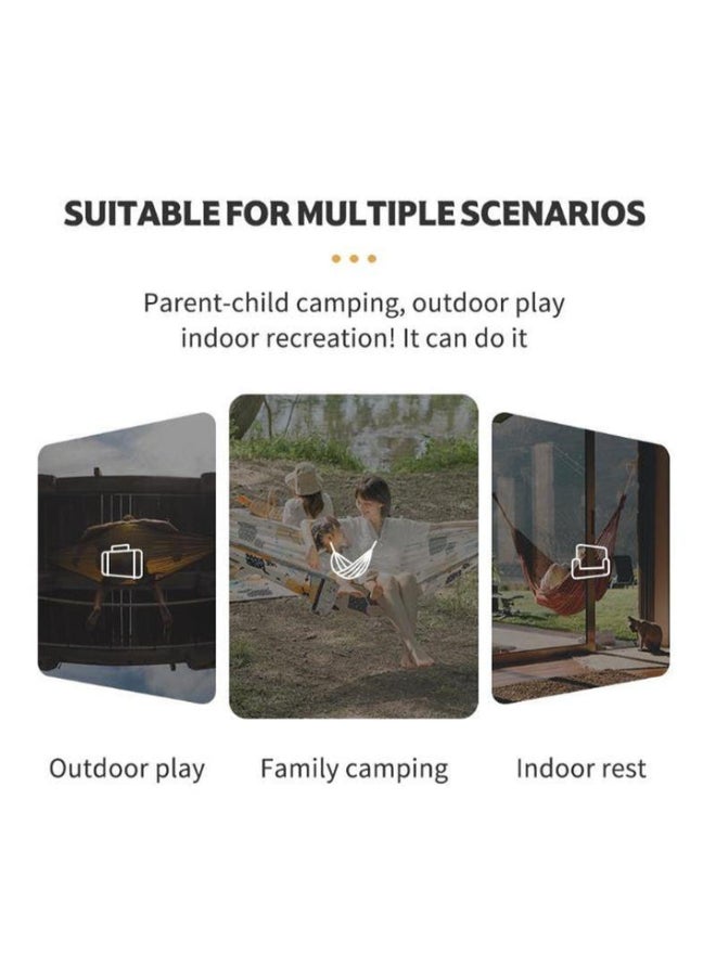 DC-C03 Leaf Print Hammock (Single) | Relaxing Comfort | Durable & Stylish Fabric | Easy Setup | Leaf Design