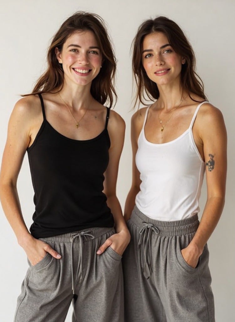 Future Pack Of 2 Plain Basic Protel MultiColoure For Women  Size L  - Image 2
