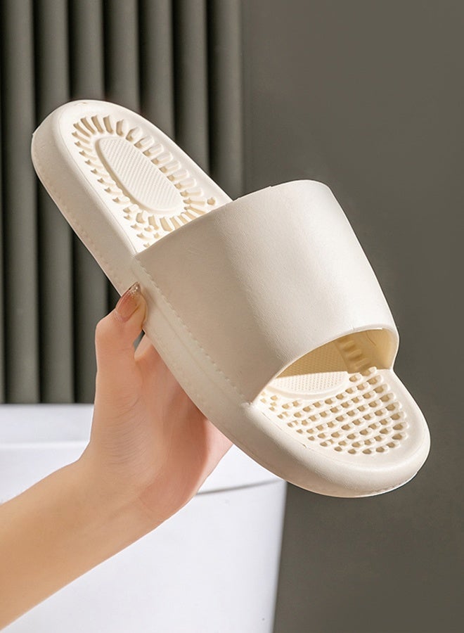 DUNISO Women's Slippers Non-slip Thick Sole Bath Slippers Memory Foam Shower Slippers Open Toe Quick Drying Slide Sandal Women's House Flat Slipper for Indoor & Outdoor - Image 3