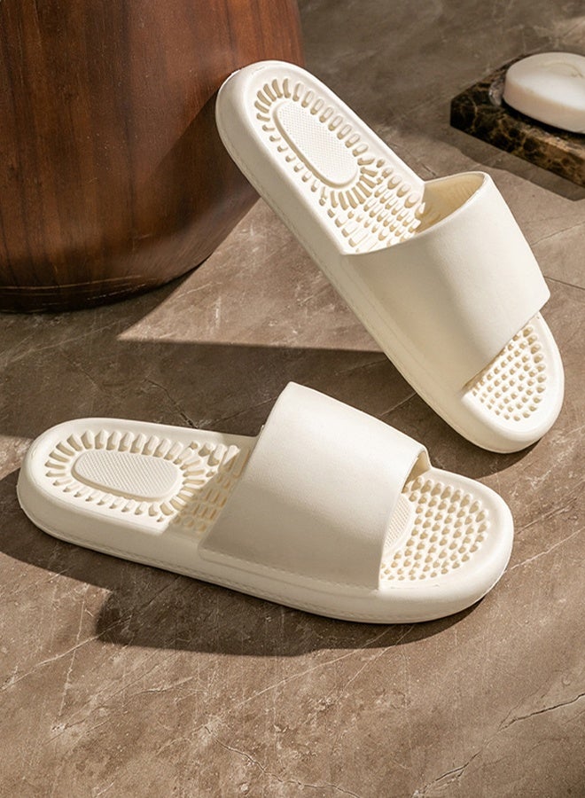 DUNISO Women's Slippers Non-slip Thick Sole Bath Slippers Memory Foam Shower Slippers Open Toe Quick Drying Slide Sandal Women's House Flat Slipper for Indoor & Outdoor - Image 5