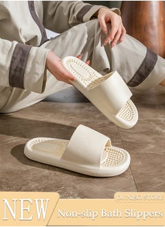 DUNISO Women's Slippers Non-slip Thick Sole Bath Slippers Memory Foam Shower Slippers Open Toe Quick Drying Slide Sandal Women's House Flat Slipper for Indoor & Outdoor  - Image 1