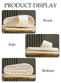 DUNISO Women's Slippers Non-slip Thick Sole Bath Slippers Memory Foam Shower Slippers Open Toe Quick Drying Slide Sandal Women's House Flat Slipper for Indoor & Outdoor  - Image 4