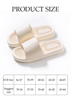 DUNISO Women's Slippers Non-slip Thick Sole Bath Slippers Memory Foam Shower Slippers Open Toe Quick Drying Slide Sandal Women's House Flat Slipper for Indoor & Outdoor  - Image 2