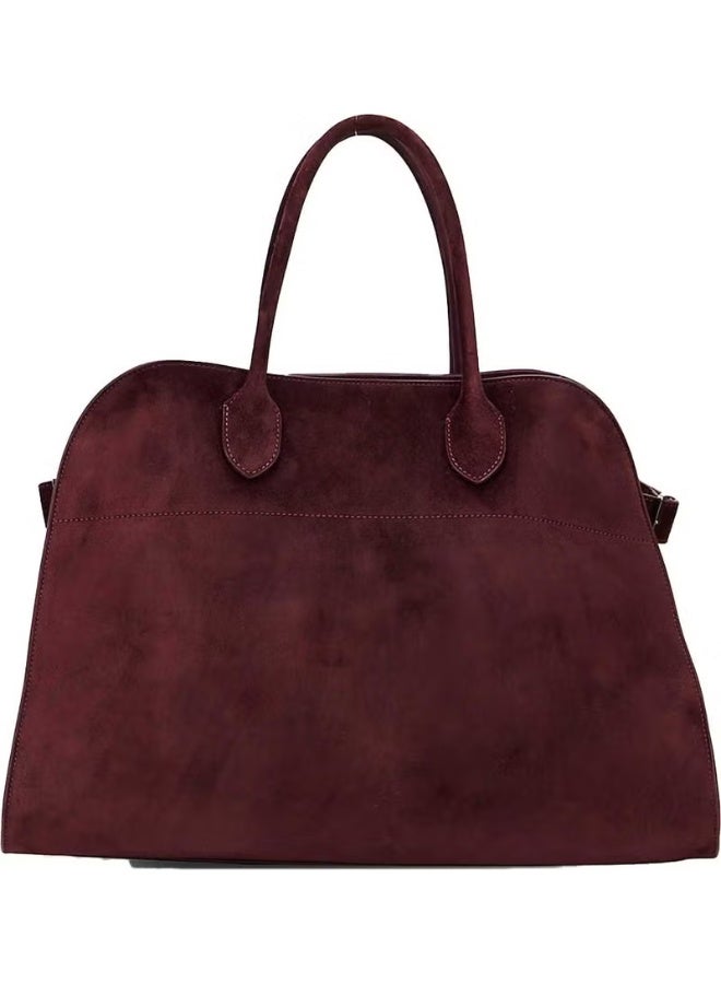 Bahels Women Viral Cherry Large Suede Bag - Image 2