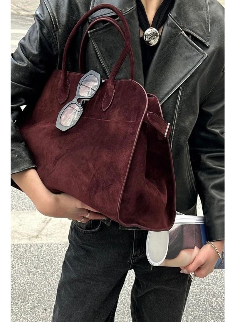 Bahels Women Viral Cherry Large Suede Bag - Image 1