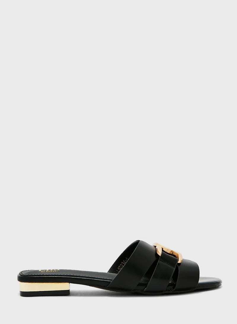 ELLA Chunky Chain Link Flat Sandals