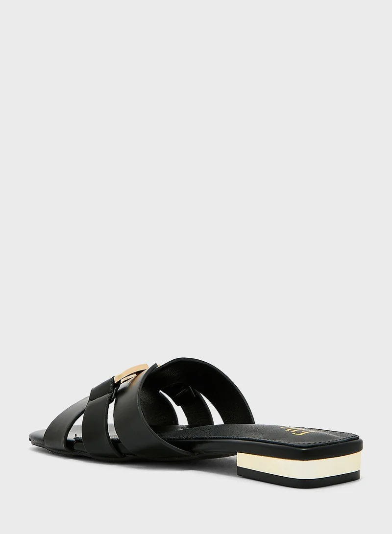 ELLA Chunky Chain Link Flat Sandals