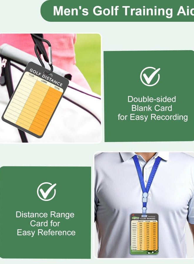 Swooflia Golf Club Range Chart Card - Men Golf Distance Reference Card, Golfing Club Yardage Score Accessories for Beginners, Average, Seasoned Golfers as Presents - Image 4
