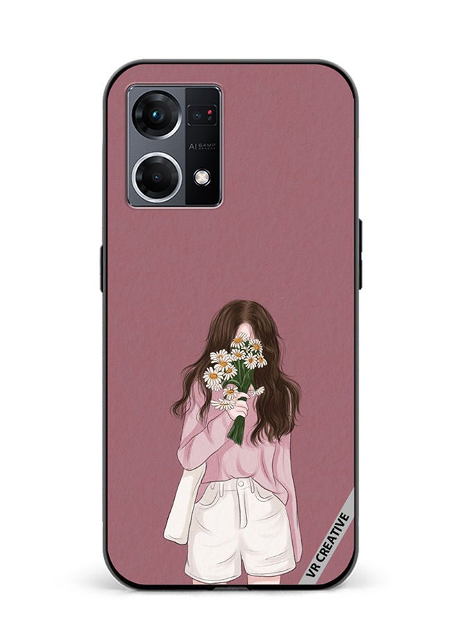 VR CREATIVE Protective Case Cover For Oppo Reno8 4G Jenny Design Multicolour - Image 1