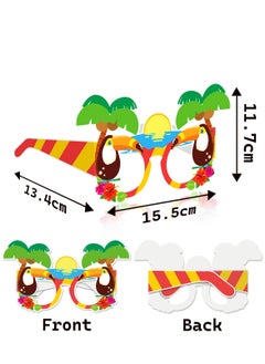 Party 8Pcs Party Paper Glasses Hawaiian Party Kids Birthday Party Decoration Fancy Party Supplies  - Image 4