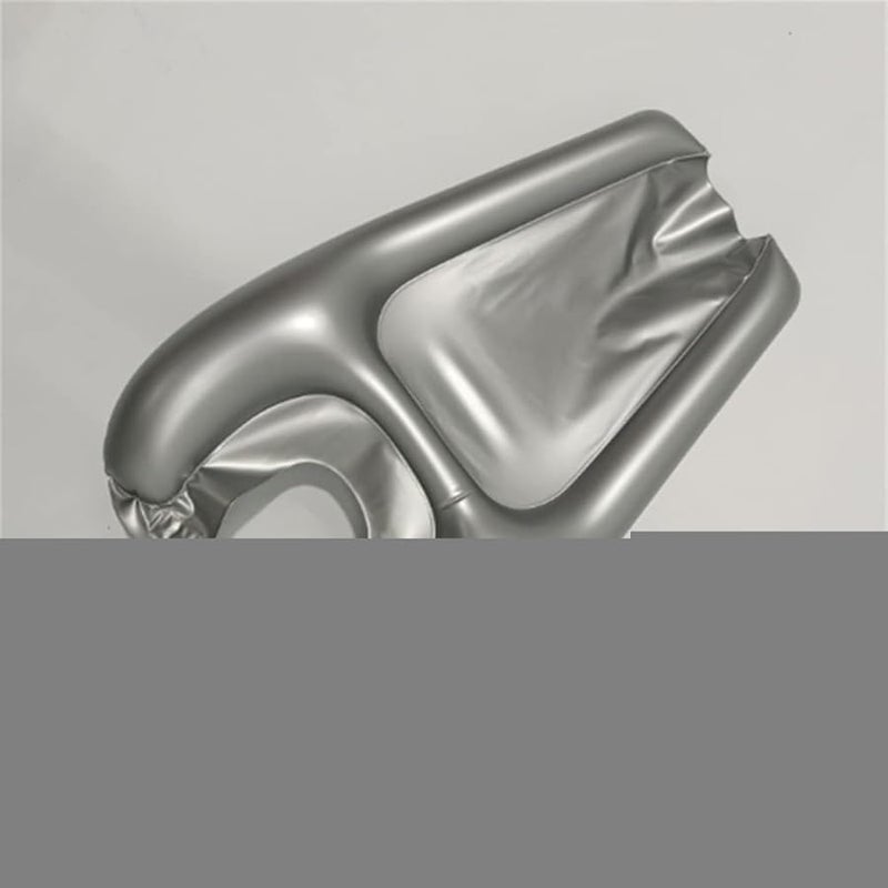 Silver Inflatable Shampoo Bowl Portable Hair Washing Tray For Bedside Elderly Disabled - Image 3