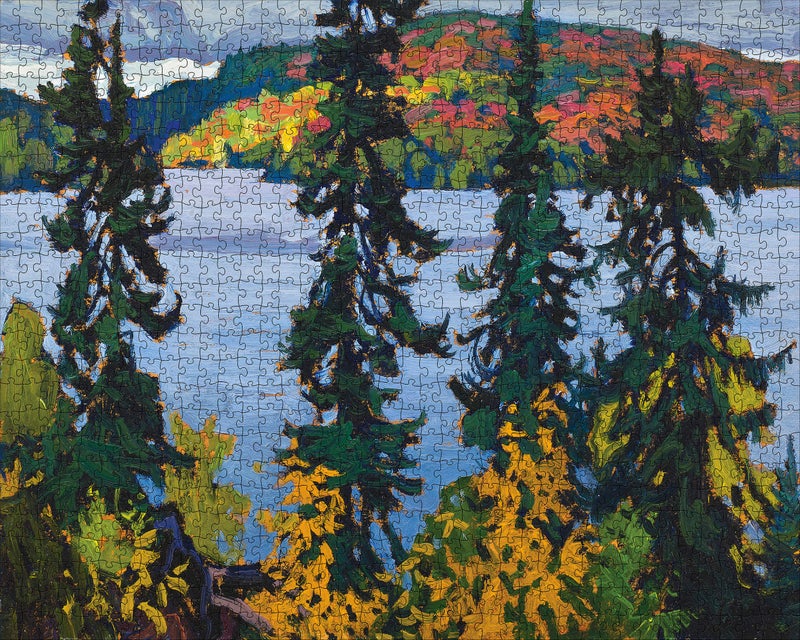 Pomegranate 1000-Piece Jigsaw Puzzle for Adults, Lawren S. Harris Montreal River, Matte Finish, Snug Fit - Image 2