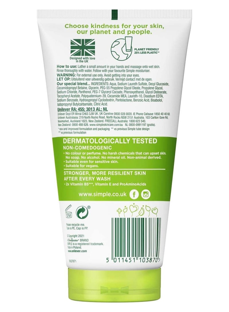 Simple Moisturising Foaming Face Wash 150ml - Image 2