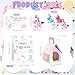 Blueweenly 73 Pcs Adopt a Unicorn Party Favors Set for Girl Mini Plush Unicorn Stuffed Animal Gift Box Adoption Card 1 Animal Sign with Carton House for Adopt Pet Party Birthday Cute - Image 4