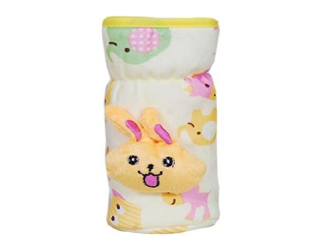 Alya The Cheeky Kidzz Stretchable Soft Velvet Plush Attractive Overall Printed Animal Baby Feeding Bottle Cover with Holding Strap Suitable for 150ml 220ml 240ml 250ml Feeder Feeding Bottles(Pack of 3) - Image 5