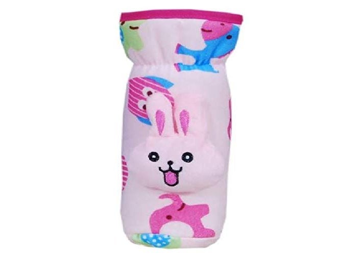 Alya The Cheeky Kidzz Stretchable Soft Velvet Plush Attractive Overall Printed Animal Baby Feeding Bottle Cover with Holding Strap Suitable for 150ml 220ml 240ml 250ml Feeder Feeding Bottles(Pack of 3) - Image 3