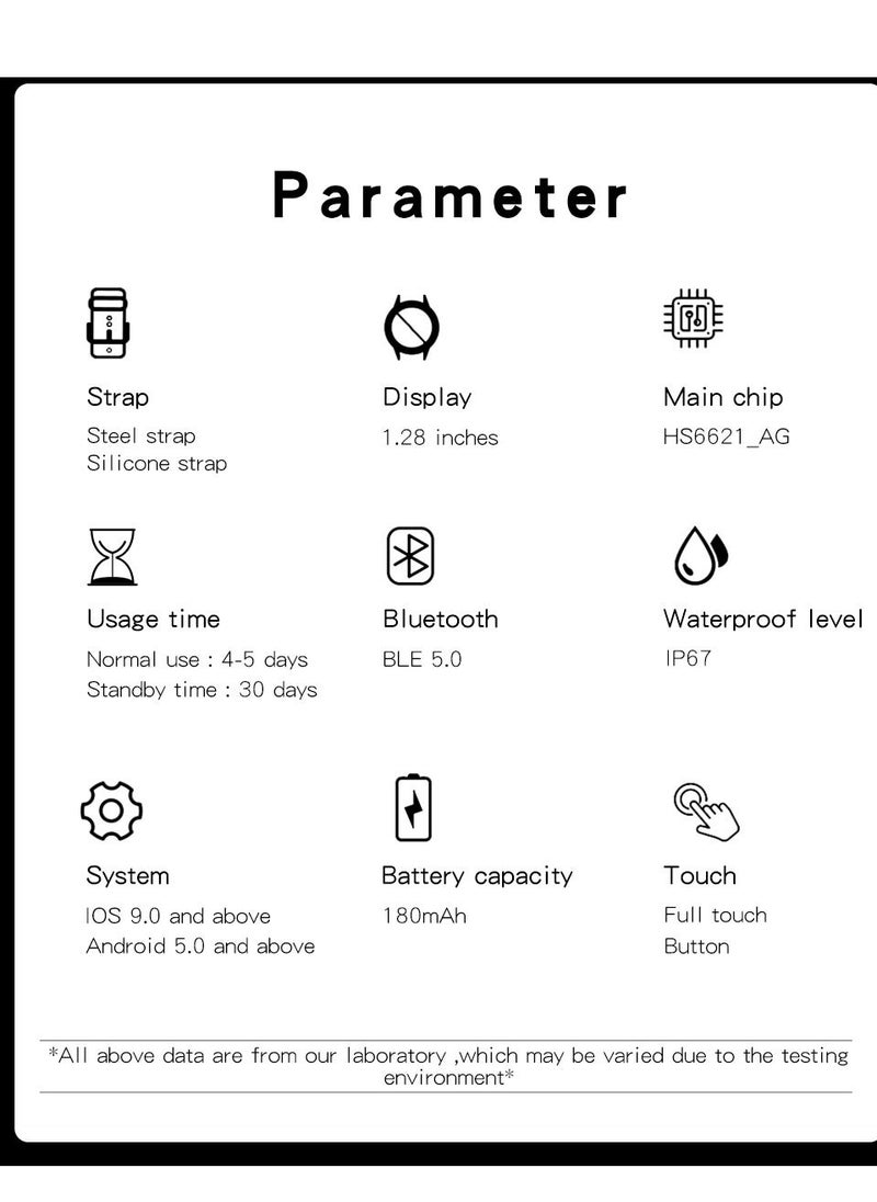 GULFLINK - Smart Watch for Android and iOS Phones Compatible with Apple iPhone, Samsung - Image 1