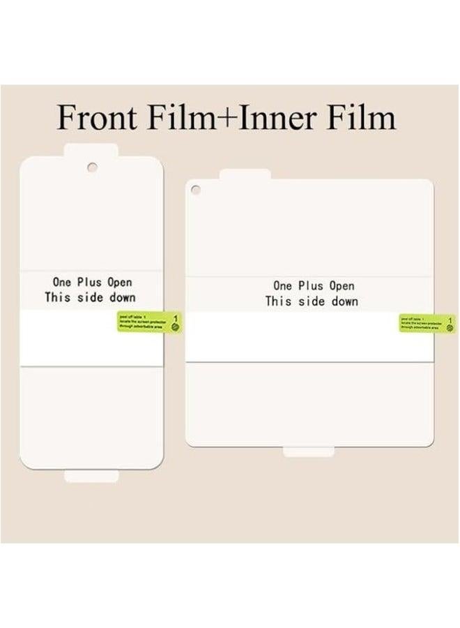 Compatible with Oneplus Open/OPPO Find N3 Flexible TPU Screen Protector, 2 Pack Front Inside, Fingerprint Unlock, Case Friendly, Bubble Free, Anti-Scratch, HD Clear  - Image 5