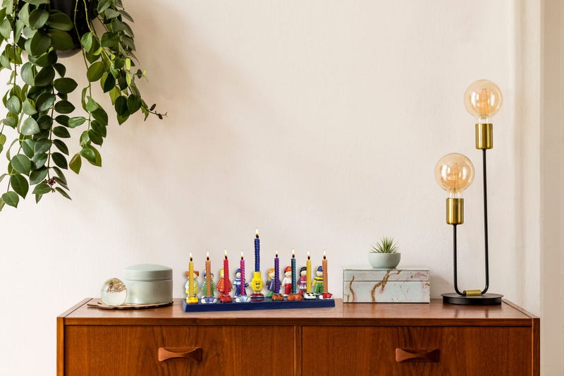 Rite Lite Honeycomb Beeswax Multicolor Hanukkah Candles - Colorful Bulk Pack of 45 Decorative & Fits Most Menorahs Jewish Holiday Party Favors Accessories Decorations for all 8 Nights of Chanukah - Image 3