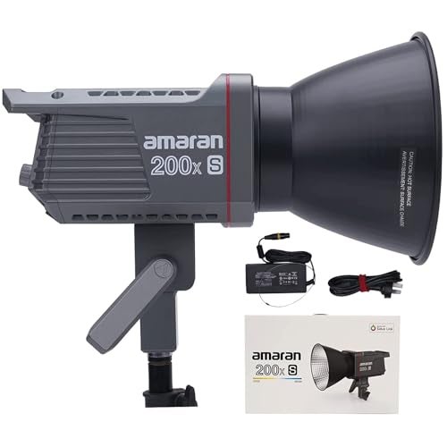 AMARAN Aputure Amaran 200X S COB Video Light,200W Output Bowens Mount Photography Light,App Control 9 Built-in Lighting Effects DC/AC Power Supply Ultra Silent Fan for Photography/Video Recording - Image 1