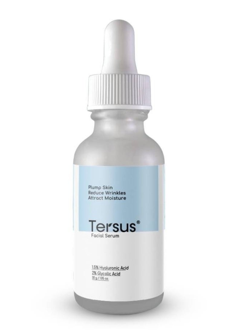 ترسيز سيروم ثنائي المفعول – تقشير لطيف و ترطيب – مع حمض الهيالورونيك و 2% حمض الجلايكوليك  – 30 مل