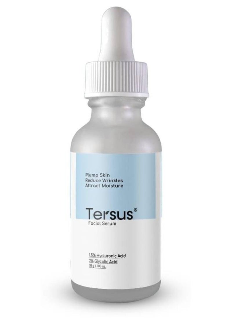 سيروم ثنائي المفعول – تقشير لطيف و ترطيب – مع حمض الهيالورونيك و 2% حمض الجلايكوليك  – 30 مل