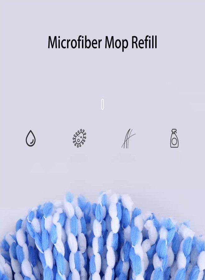 Rinakou 6 Pack Spin Mop Refill Pads Compatible with SIMPLI-Magic 79349 79117 979193 79229 Spin Mop Cleaning System, Part No.79161 - Image 3