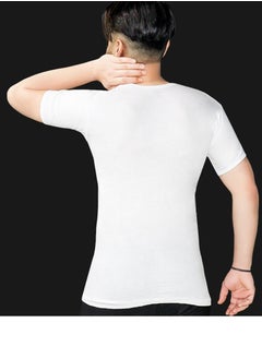 STORi Plain White Round Neck Undershirt for Men Nine  Piece Pack  - Image 4