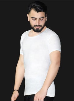 STORi Plain White Round Neck Undershirt for Men Nine  Piece Pack  - Image 5