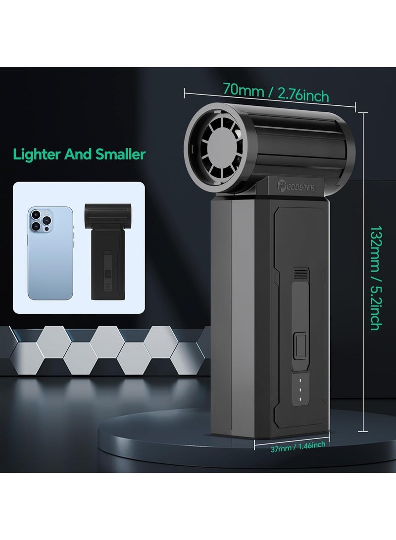 Booster Compressed Air Duster – 4-Speed, 100,000 RPM Turbo Fan, USB-C Rechargeable, No Canned Air, for PC, Keyboard, Car, Home Cleaning - Image 2