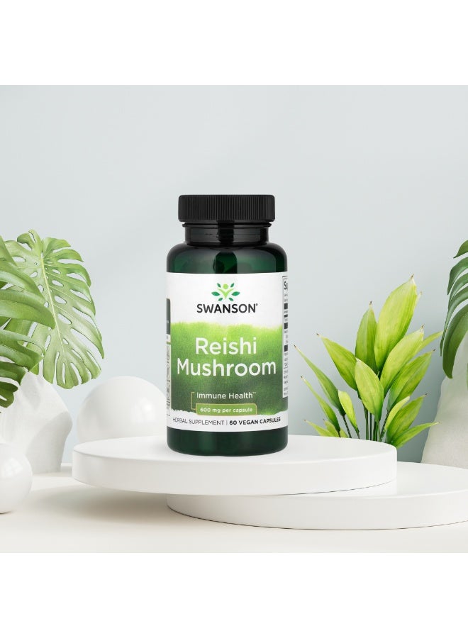 سوانسون فطر الريشي 600 ملغ 60 كبسولة - Image 3