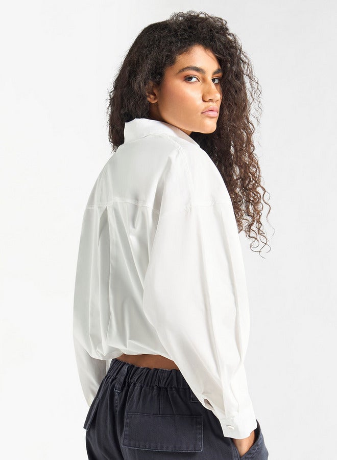 Splash FAV Solid Shirt with Collar and Long Sleeves - Image 3