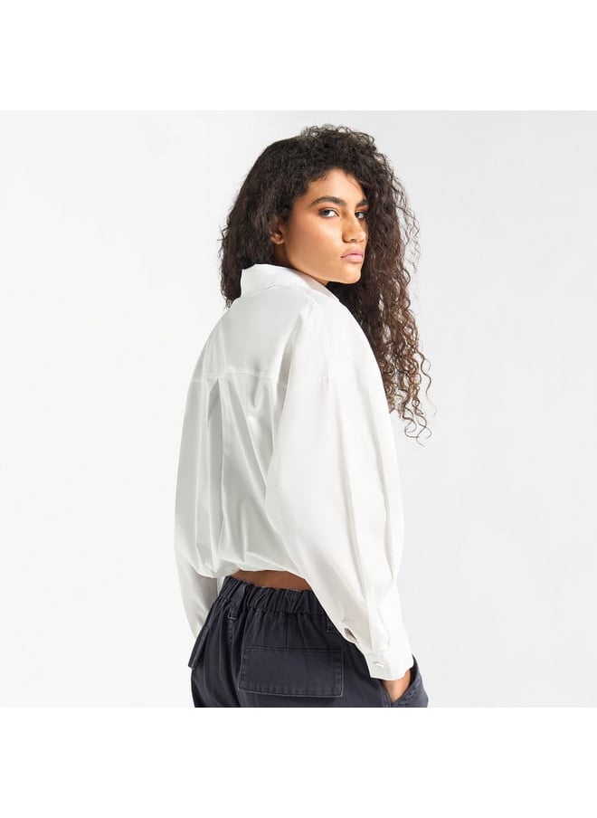 FAV - Solid Shirt with Collar and Long Sleeves - Image 1