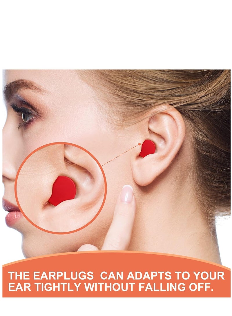 KASTWAVE 36 Pairs Gel Ear Plugs Reusable Silicone Earplugs Waterproof Moldable Swimming Earplugs Noise Cancelling Ear Plugs for Adults Ear Plugs for Swimming Sleeping Snoring Studying  - Image 5