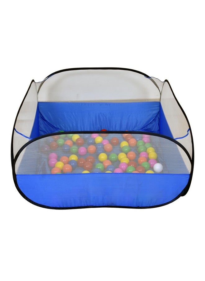 HomeCute Homecute Foldable Ball Pool for Kids Indoor and Outdoor Without Balls. (Blue with Black Border)  - Image 2