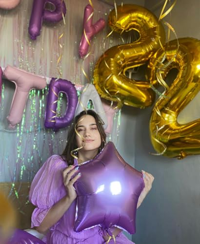 Smlpuame 40 inch Number Balloon 09 Gold Large Number 2 BalloonsDigital Balloons for Birthday Party Celebration Decorations Supplies Helium Foil Number Balloons for Wedding Anniversary - Image 5