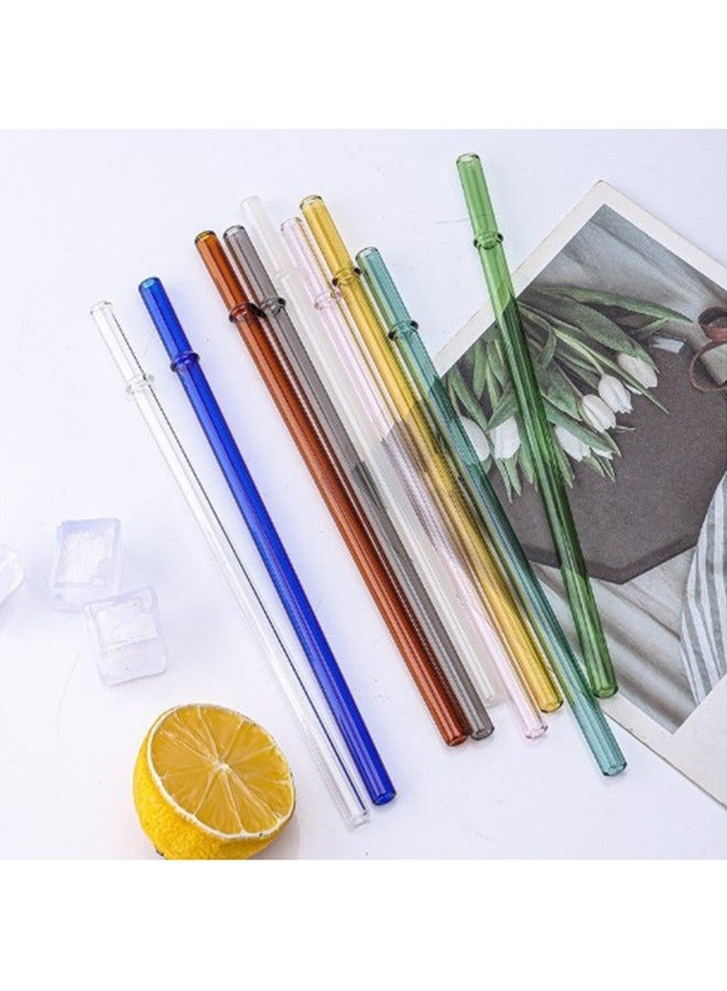 A Set of 5 Pieces Made of High Borosilicate Glass,  Reusable Drinking Straw,Perfect for Both Hot and Cold Drinks - Image 2
