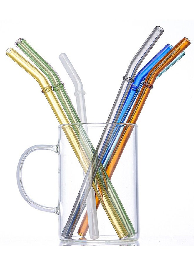 A Set of 5 Pieces Made of High Borosilicate Glass,  Reusable Drinking Straw,Perfect for Both Hot and Cold Drinks - Image 3