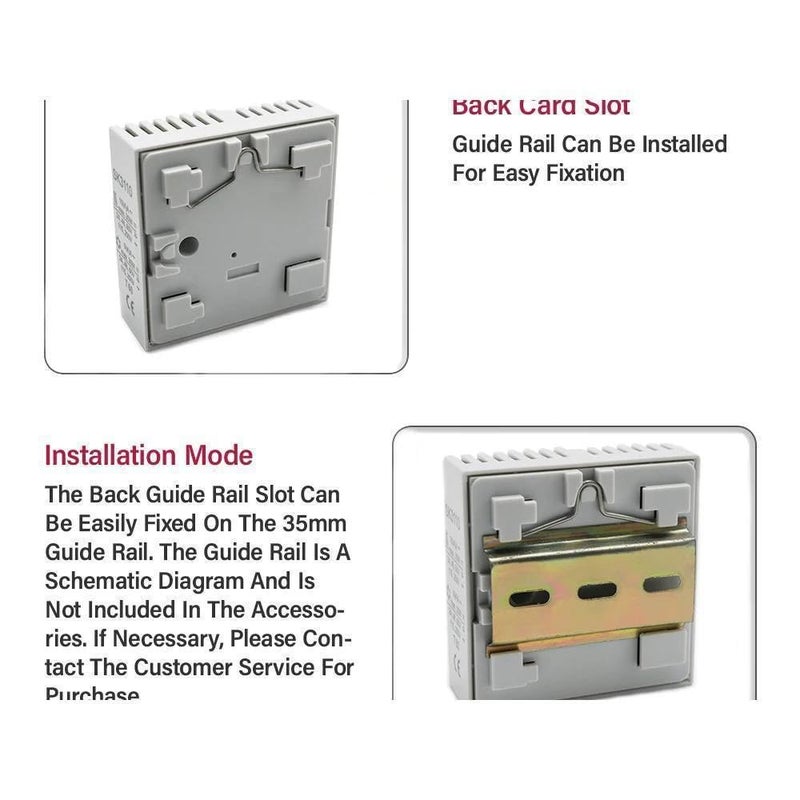 SK3110 مروحة خزانة من نوع السكة الدليلية مع ضبط تلقائي للثرموستات ومفتاح تيار مستمر لصندوق التوزيع - Image 5