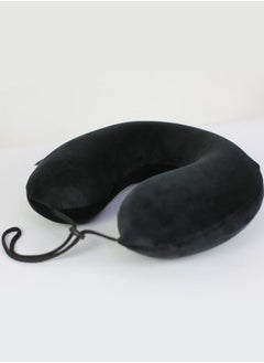 اتش تي وسادة رقبة للسفر مقاس حر ميمورى فوم - أسود  - Image 1