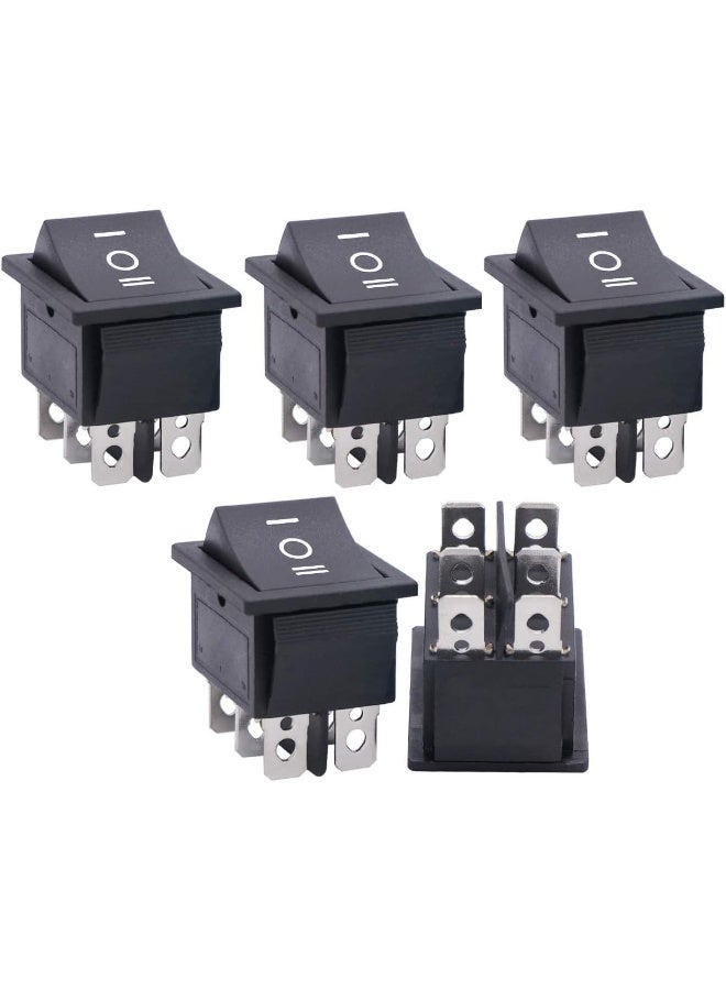 Royal Apex 6 Pins 3 Position Black Rocker Type Switch On Off On 5