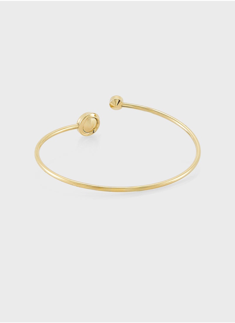 CALVIN KLEIN Twisted Bezel Solitaire Bangle  - Image 2