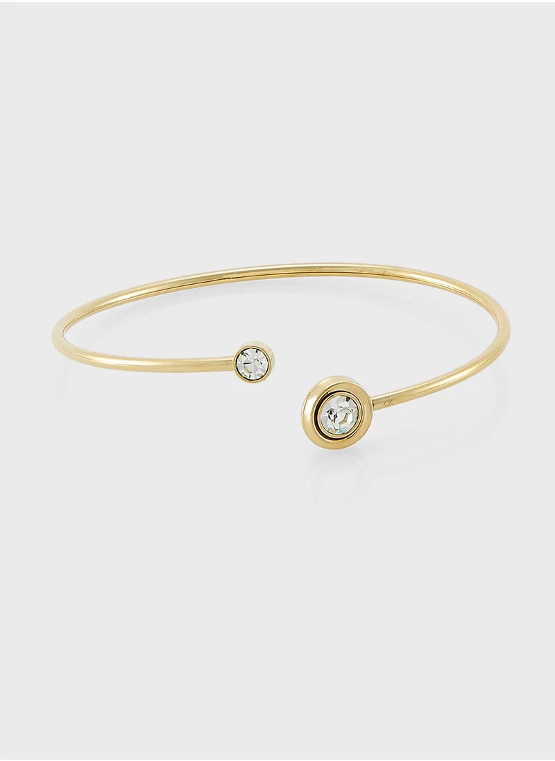 كالفن كلاين Twisted Bezel Solitaire Bangle