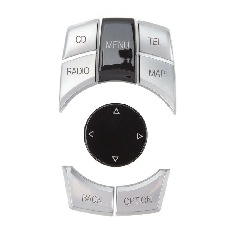 Car Multimedia Buttons Electrosilvering ABS Material: Fit for E Chassis Models - Independent Design, Delicate Surface, Colorfast for Car Interior Upgrade - Image 1