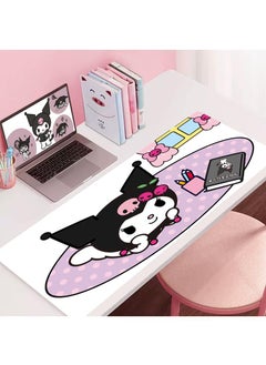 Y&D Kuromi Girls Gift Gaming Mouse Pad Extended Large Mat Desk Pad Stitched Edges Mousepad Long Mouse Pad And Non-Slip Rubber Base Mice Pad 900X400X4mm  - Image 1