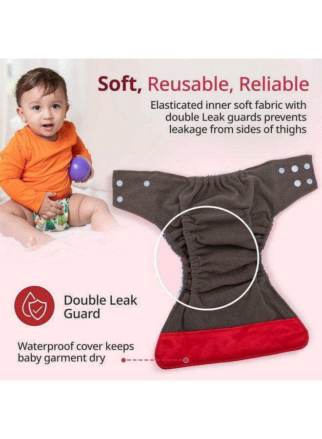 لوفلاب حفاضات قماشية للأطفال قابلة لإعادة الاستخدام من لوف لاب، مزودة بحماية مزدوجة ضد التسرب، عالية الامتصاص، سريعة الجفاف، مريحة ومقاومة للبقع، للأطفال من سن 3 أشهر فما فوق، خصر وارتفاع قابلان للتعديل بأزرار كبس، حشوة ماصة، أزرق مع شحن - Image 2