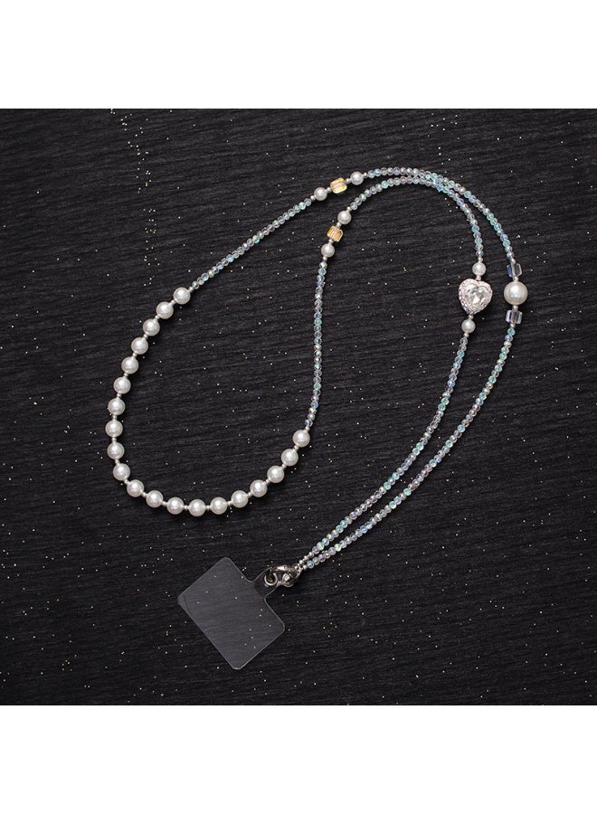 NIBEMINENT Phone Charm/ Chain Strap for Women Girls, Long-sleeved Crochet Cell Phone Case Lanyard Wrist Strap 