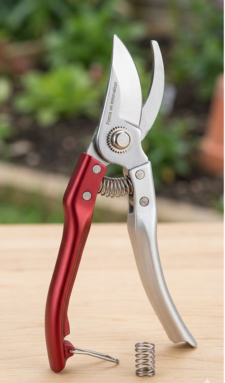 Total Pruning Shears 15mm – Durable Garden Scissors with Safety Lock, Sharp Steel Blade, Non-Slip Handle for Trees, Plants & Flowers - Image 3