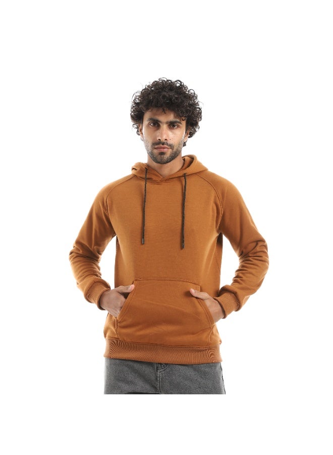Caesar Men's closed hoodie with front pocket - Image 1